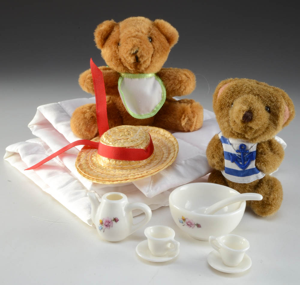 Lenox "Sakura" and "Tea For Teddy" Porcelain Dolls