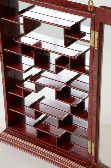 Asian Inspired Wall Mounted Curio Cabinet