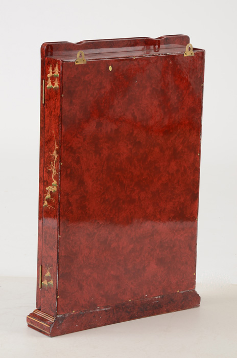 Asian Inspired Wall Mounted Curio Cabinet