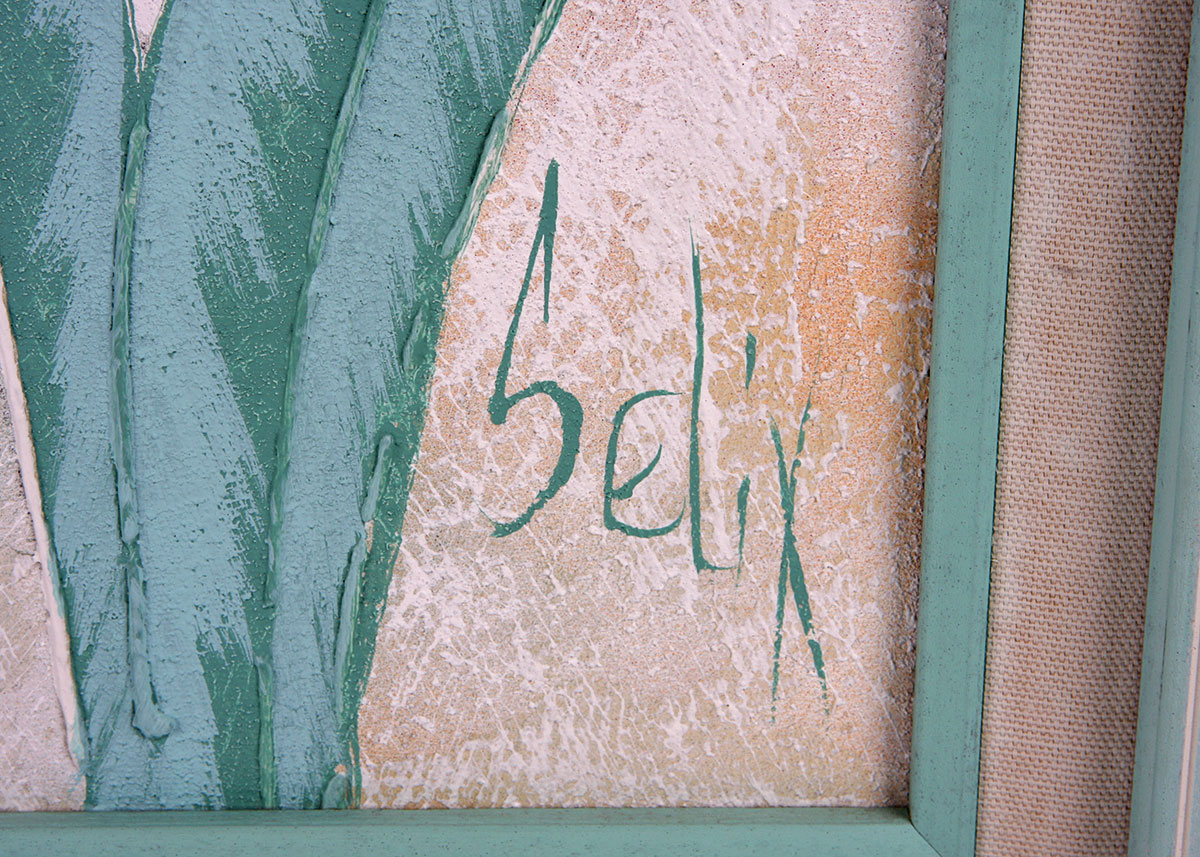 Textured Painting of Bird by Richard Selix