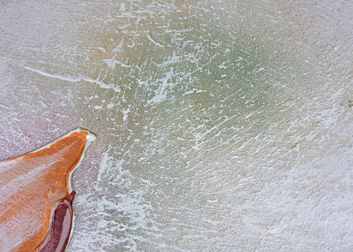 Textured Painting of Bird by Richard Selix