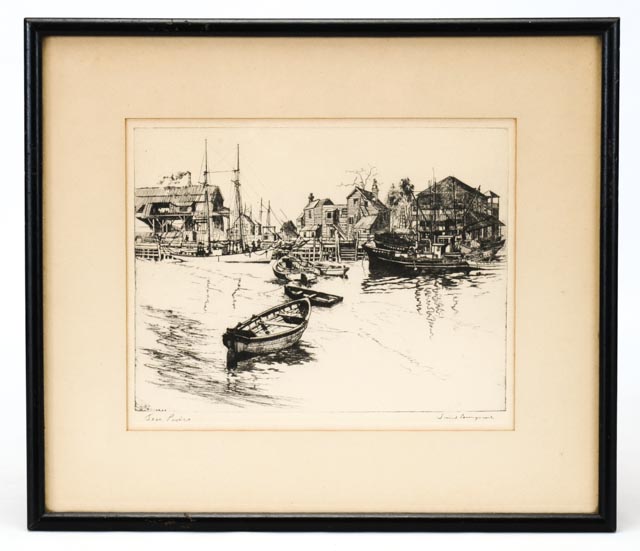 Set of Four Lionel Barrymore Talio-Crome Reproduction Prints