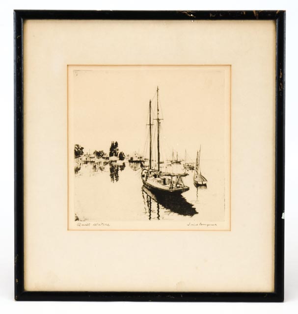 Set of Four Lionel Barrymore Talio-Crome Reproduction Prints