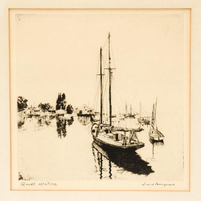 Set of Four Lionel Barrymore Talio-Crome Reproduction Prints