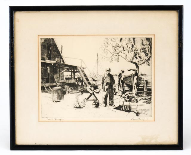 Set of Four Lionel Barrymore Talio-Crome Reproduction Prints