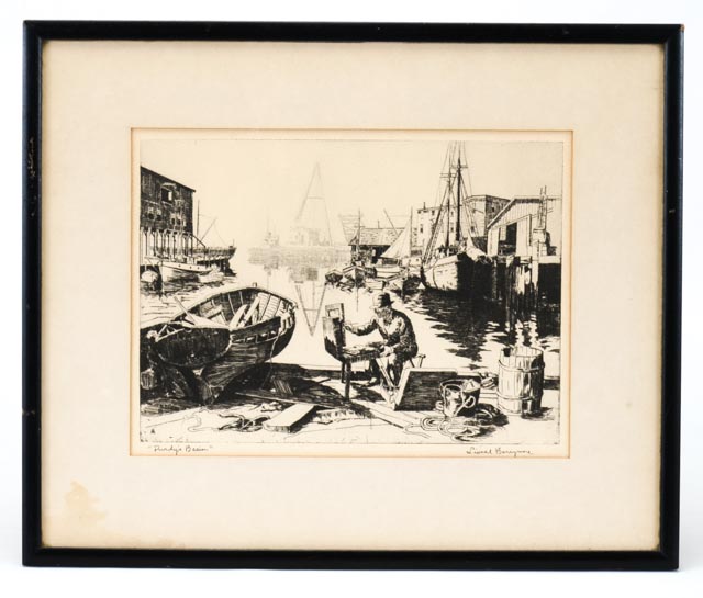 Set of Four Lionel Barrymore Talio-Crome Reproduction Prints