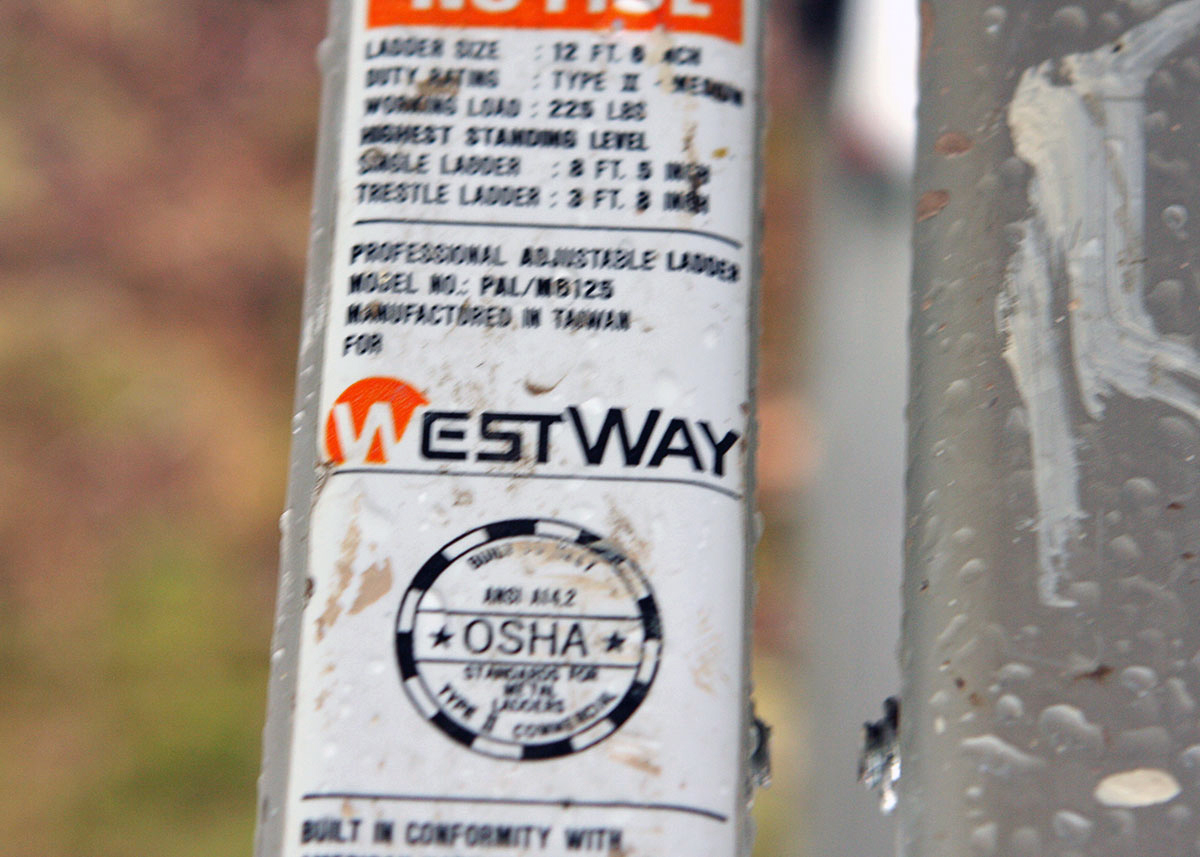 Westway 12ft Folding Aluminum Ladder