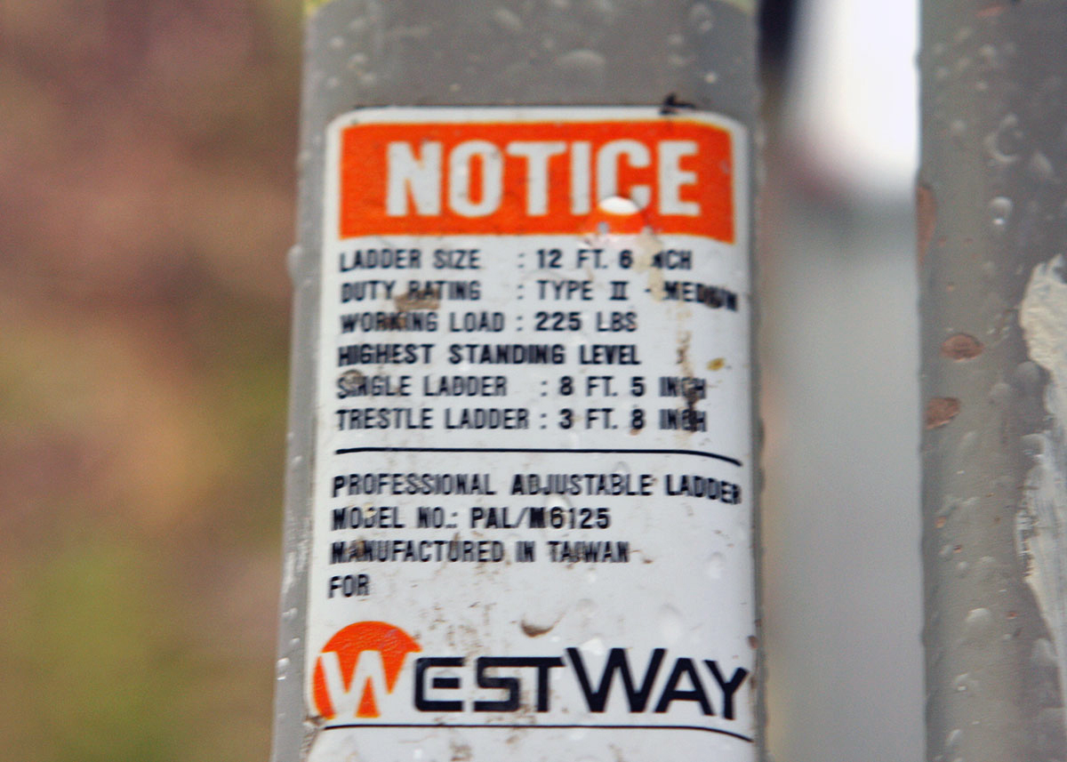 Westway 12ft Folding Aluminum Ladder