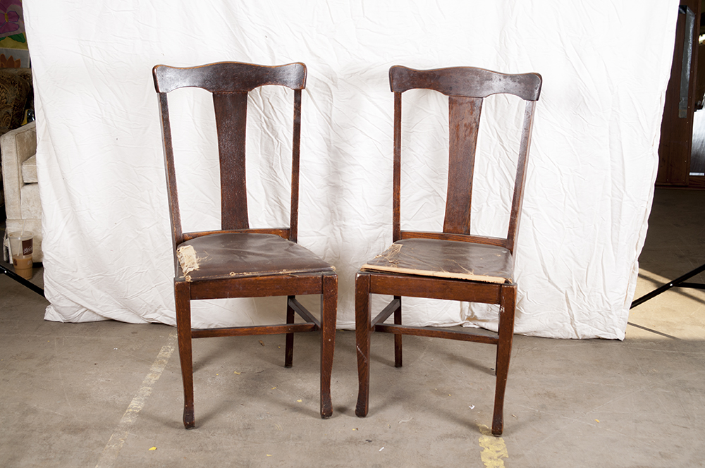 Antique T-Back Chairs