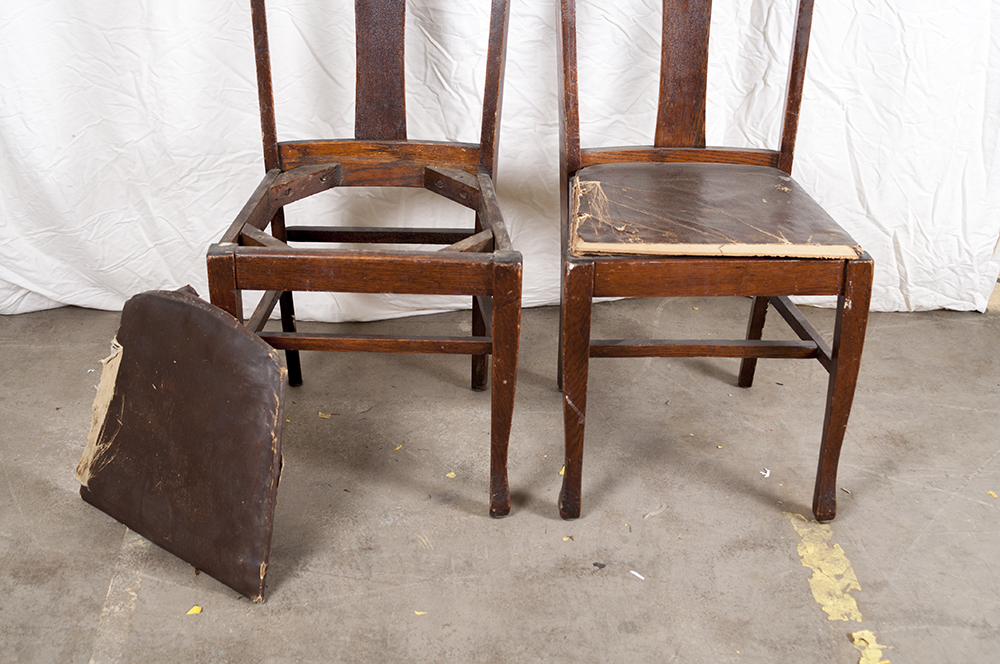 Antique T-Back Chairs