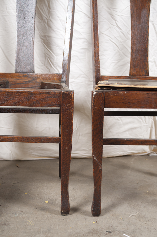 Antique T-Back Chairs