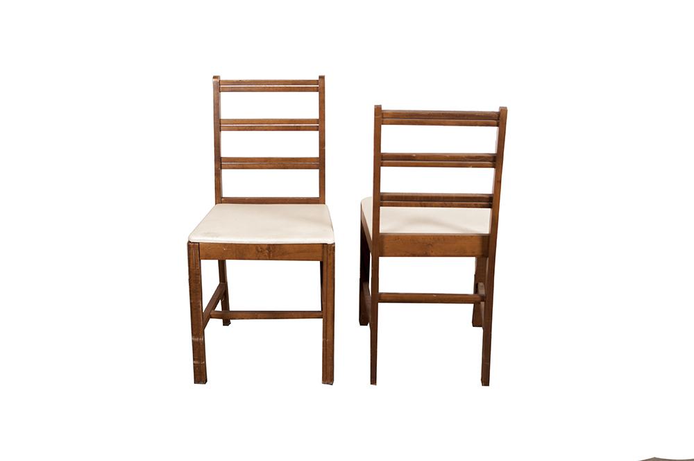 Vintage Walnut Side Chairs