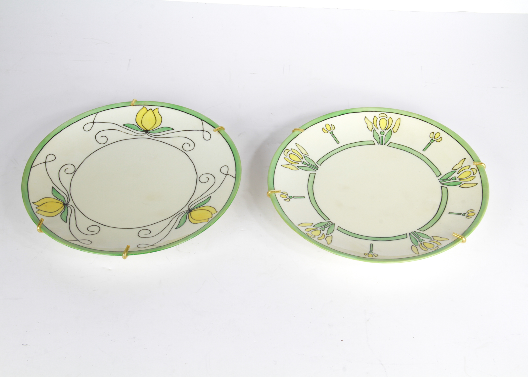 Pair of Antique Bavarian Plates