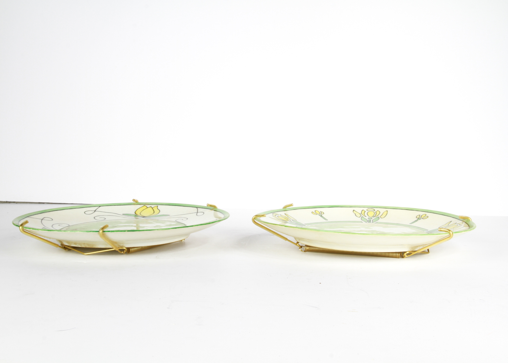 Pair of Antique Bavarian Plates