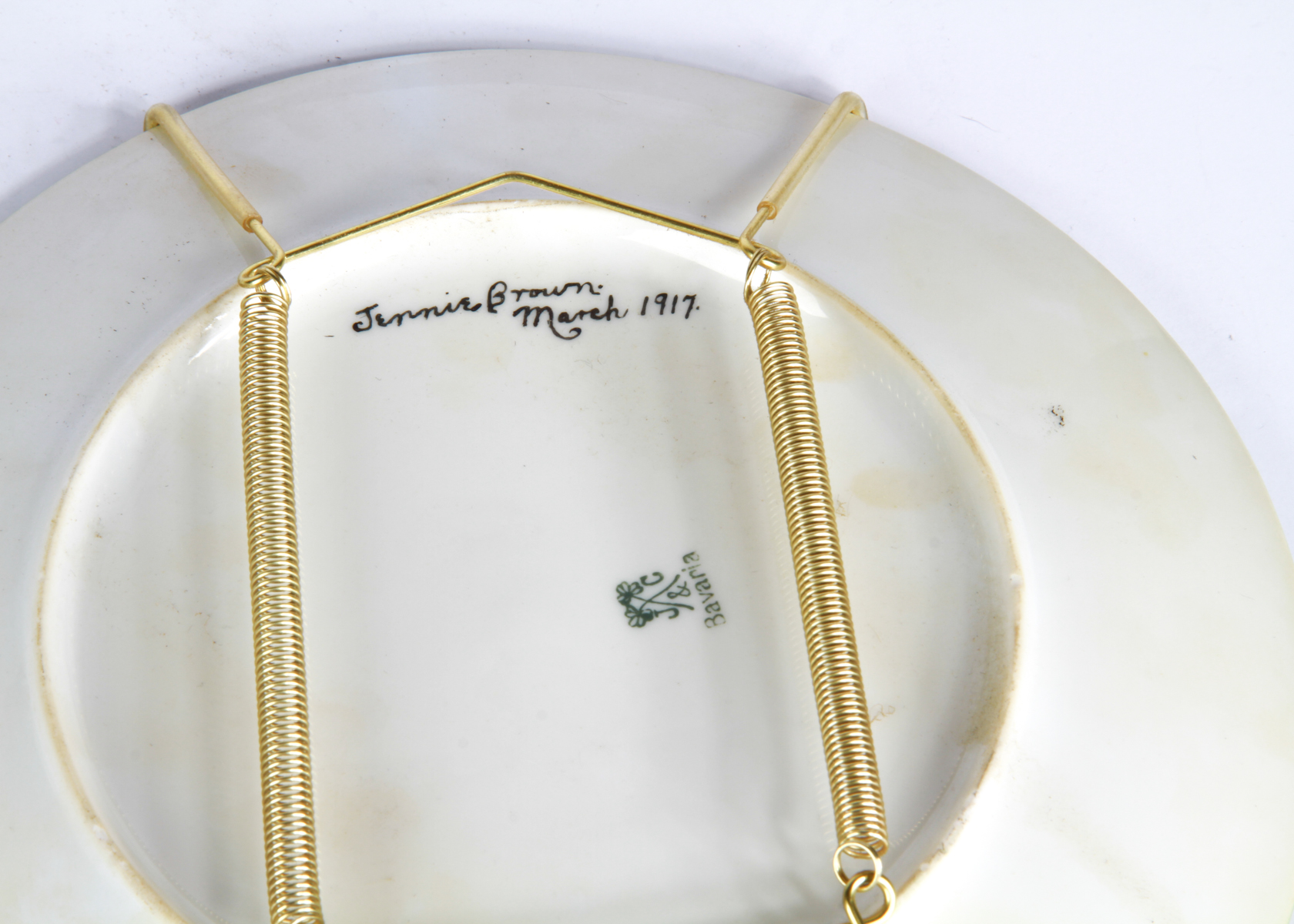 Pair of Antique Bavarian Plates