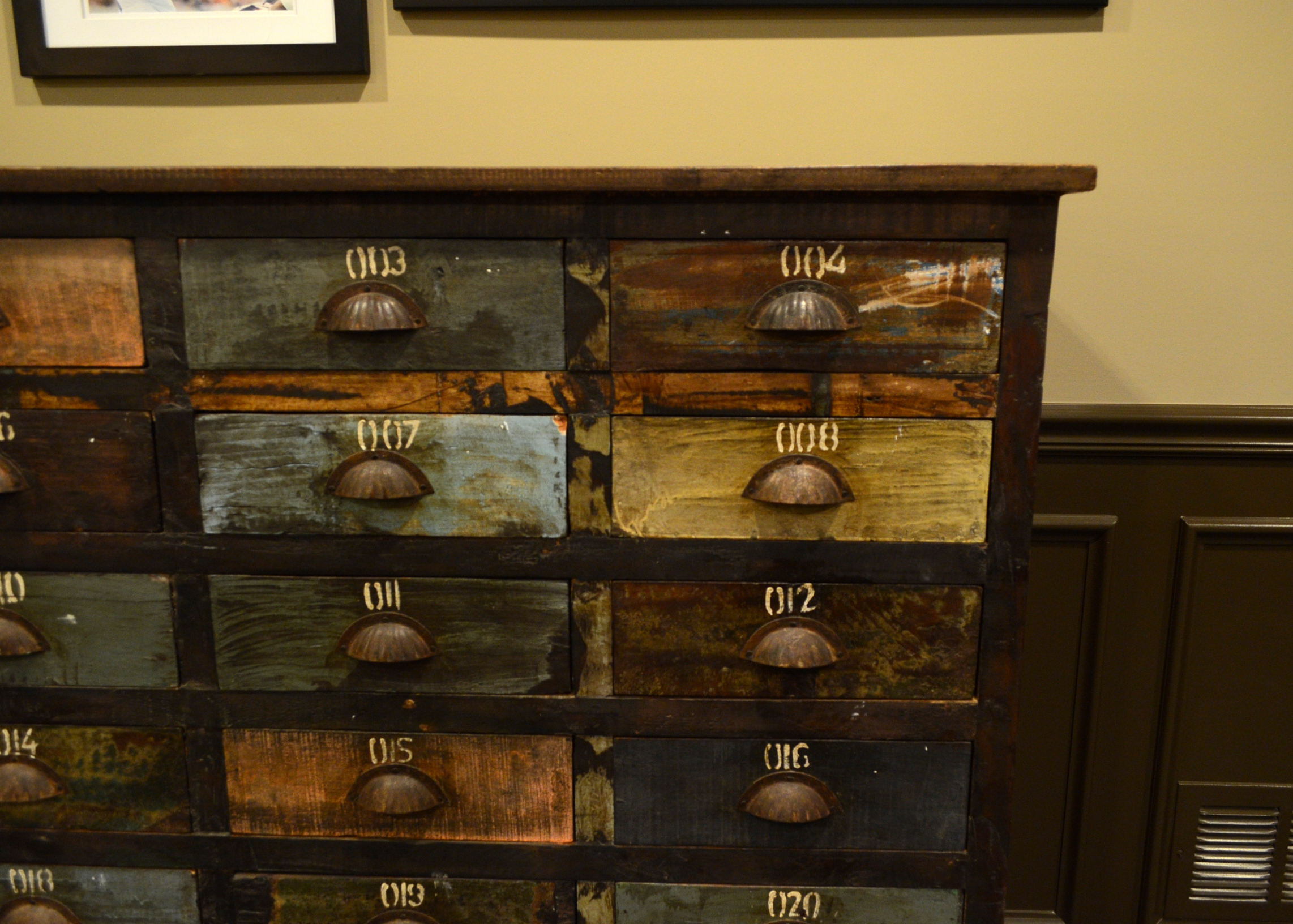 Vintage Seed Cabinet