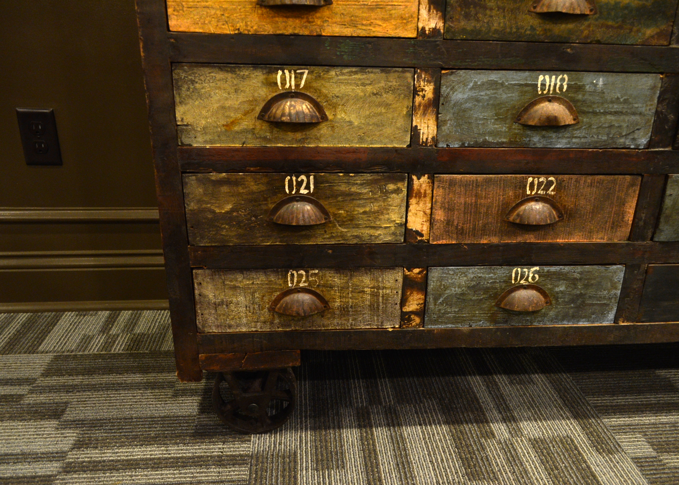 Vintage Seed Cabinet