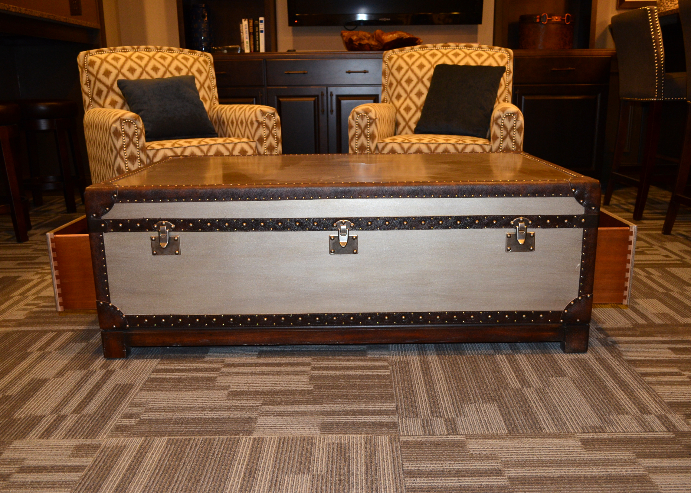 Hooker Furniture Steamer Trunk Coffee Table