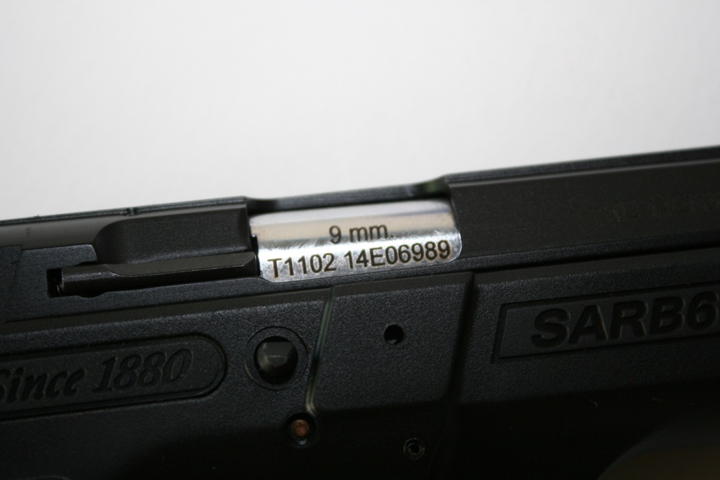 SAR B6P 9MM Pistol
