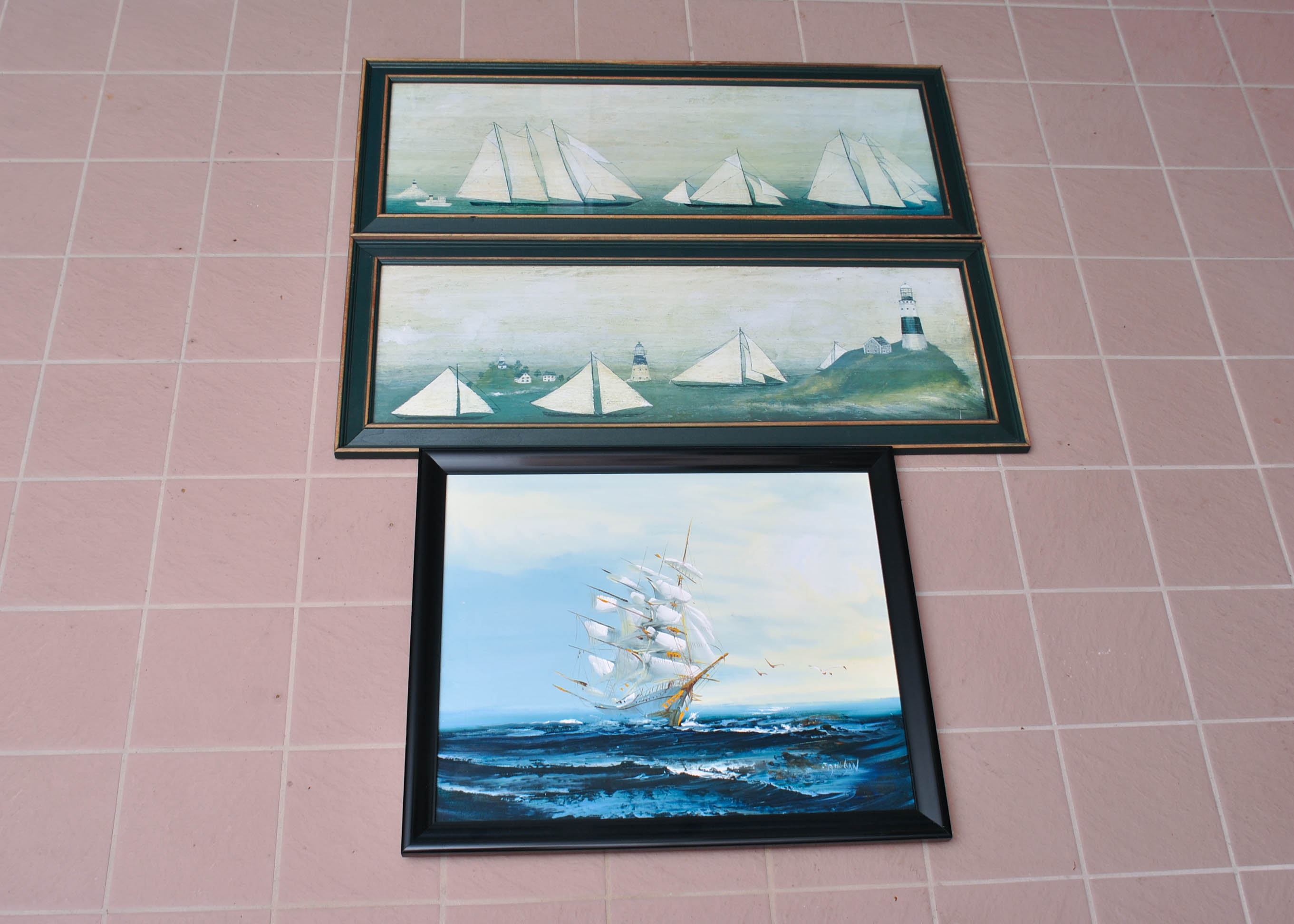 Hewitt Jackson Original Signed Clipper Ship & Two Nautical Prints