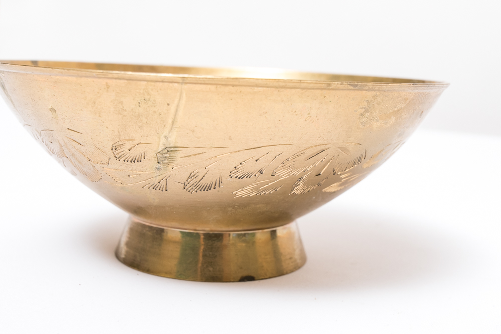 Antique Brass Bowls from Asia
