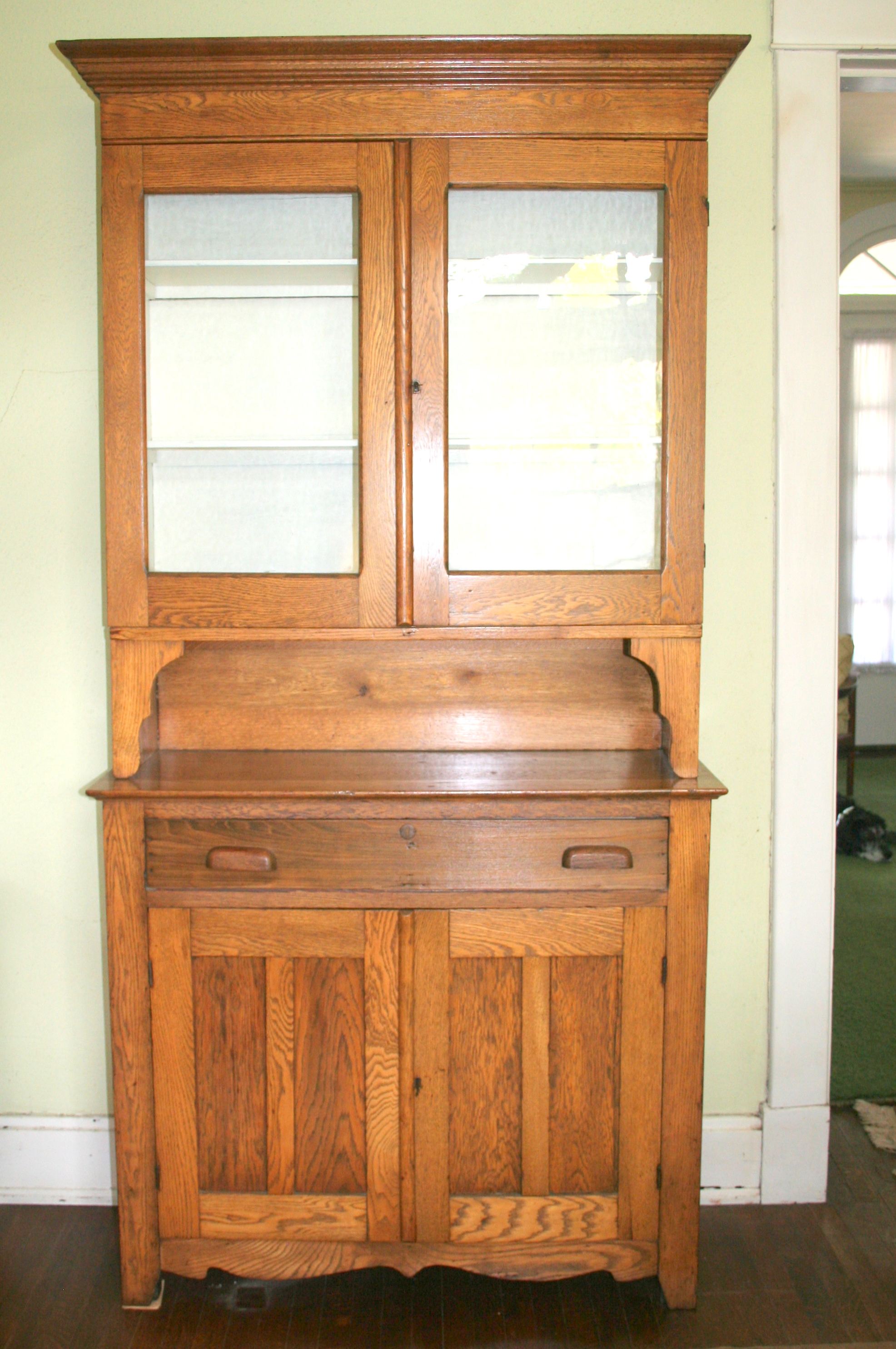 Antique Oak Hutch