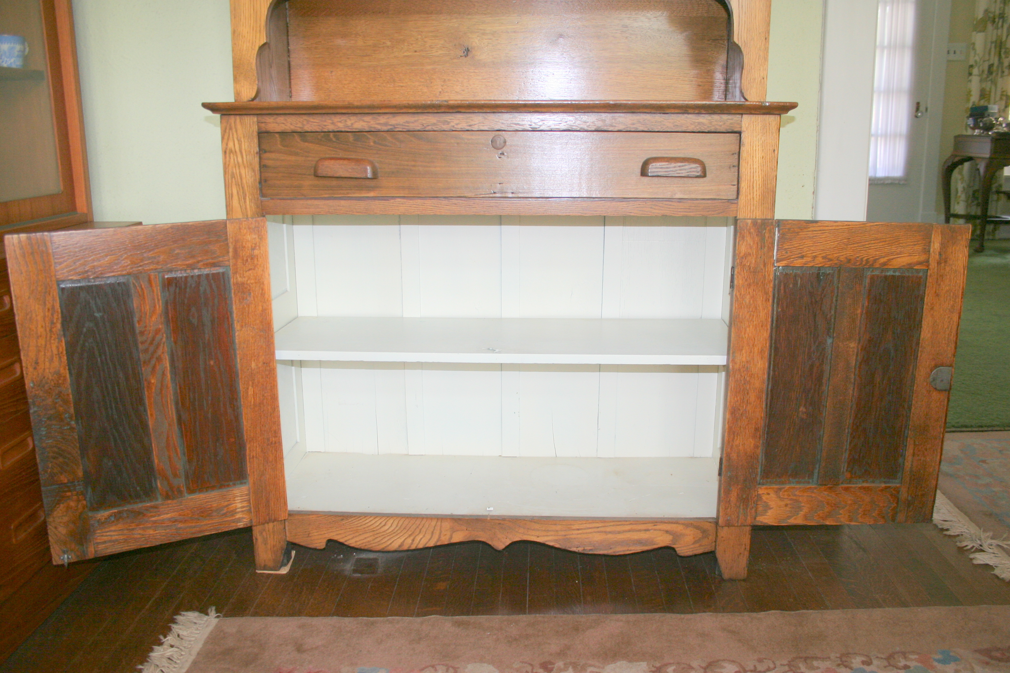 Antique Oak Hutch