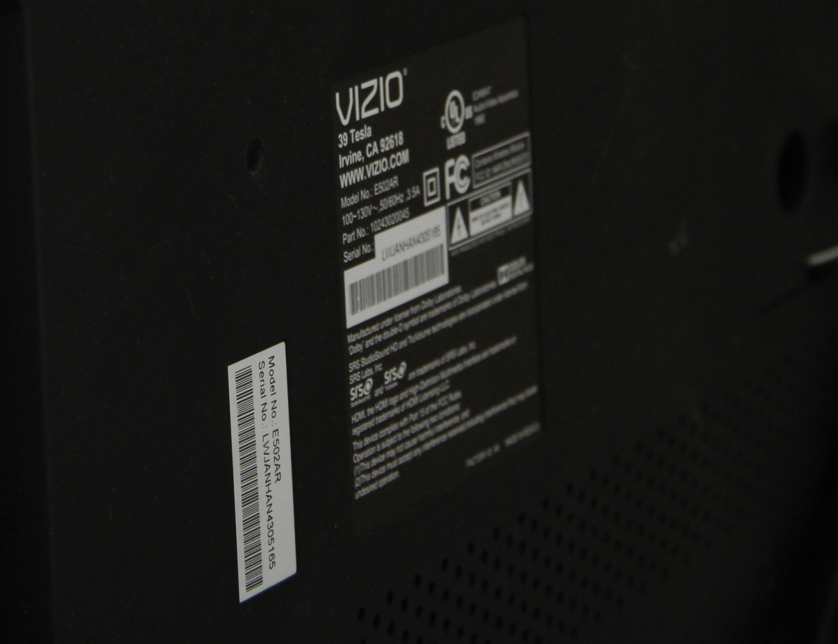 Vizio TV with Wall Mount and Philips DVD/VCR Player