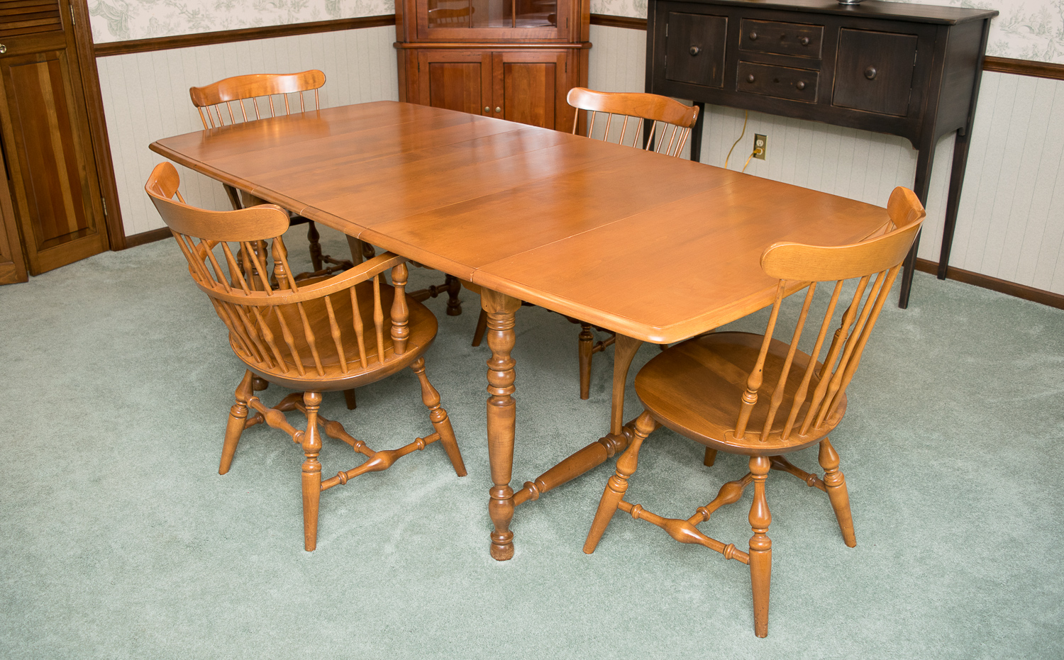 Nichols & Stone Co Dining Table and Chairs