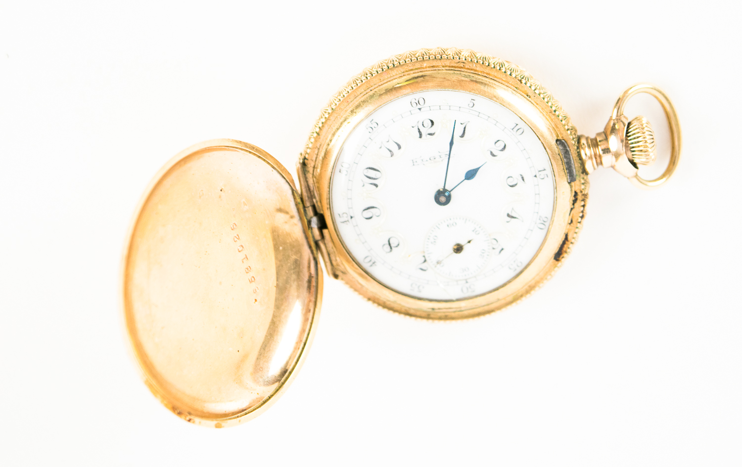 Ornate 1901 Ladies 14k Gold Filled Pocket Watch