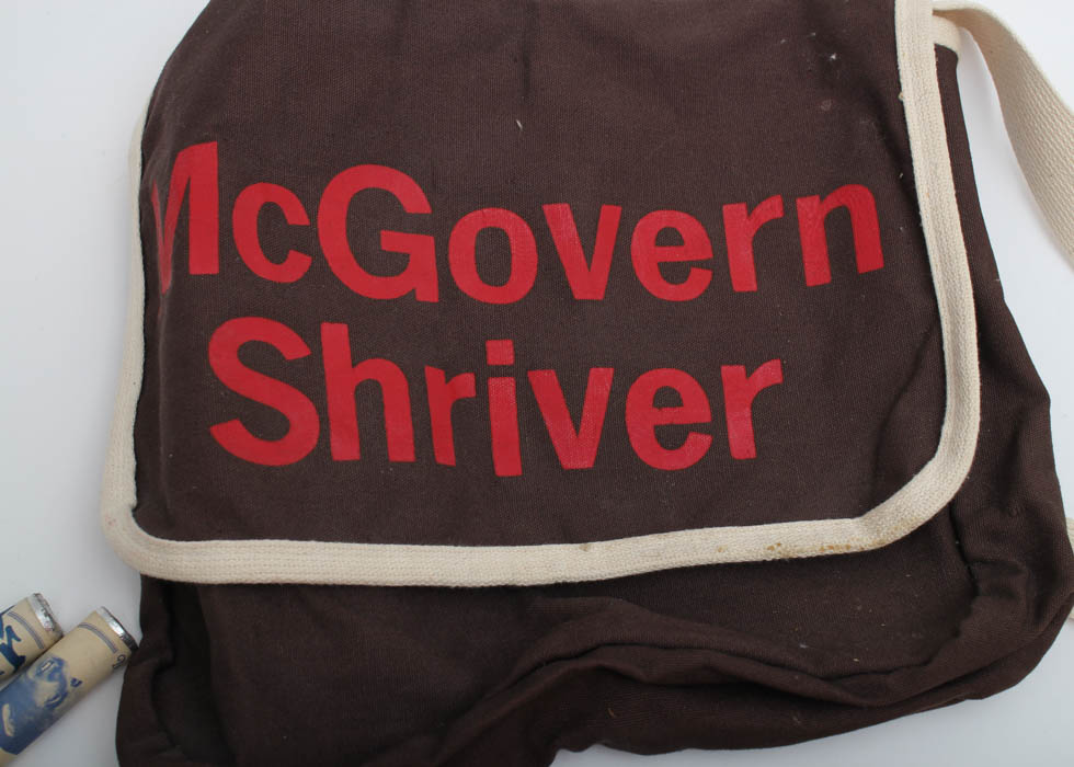 Vintage McGovern Campaign Poster and Pins