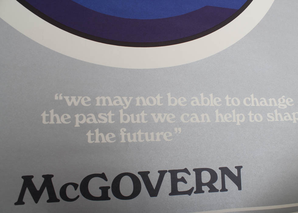 Vintage McGovern Campaign Poster and Pins