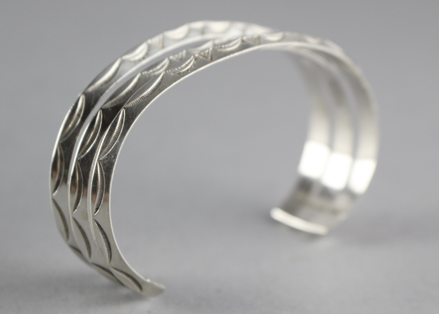 Vintage South Western Sterling Silver Cuff Bracelet