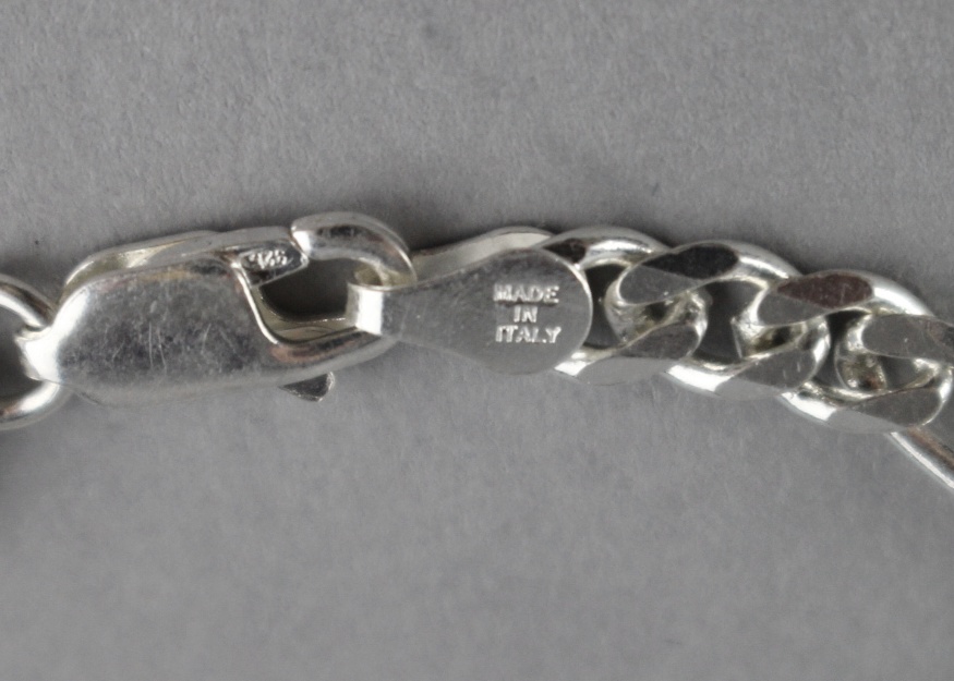 Italian Sterling Silver Cable Chain Bracelet