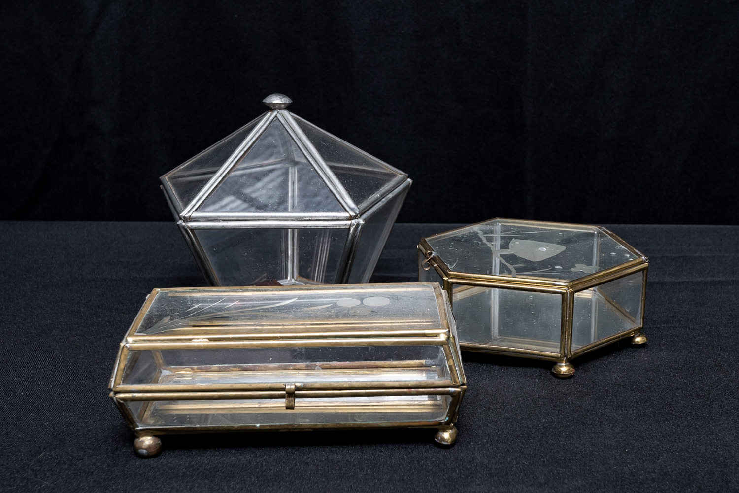 Decorative Glass Keepsake Boxes