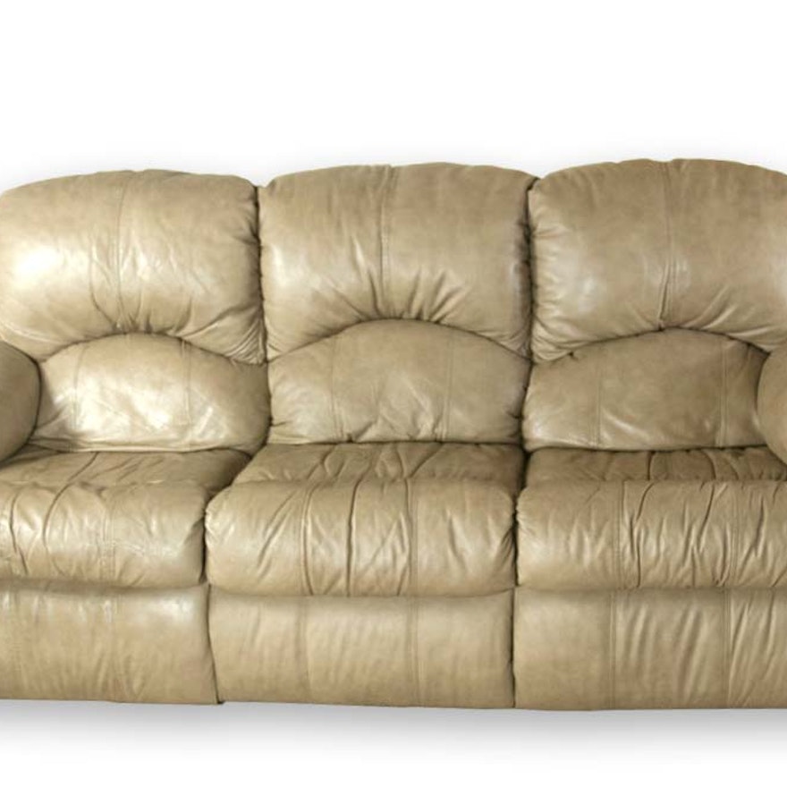 Broyhill Leather Upholstered Sofa