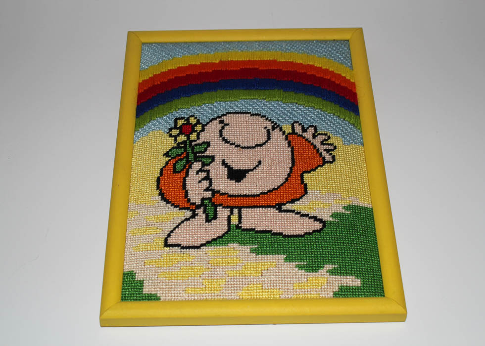 Two Vintage Framed Needlepoint Panels