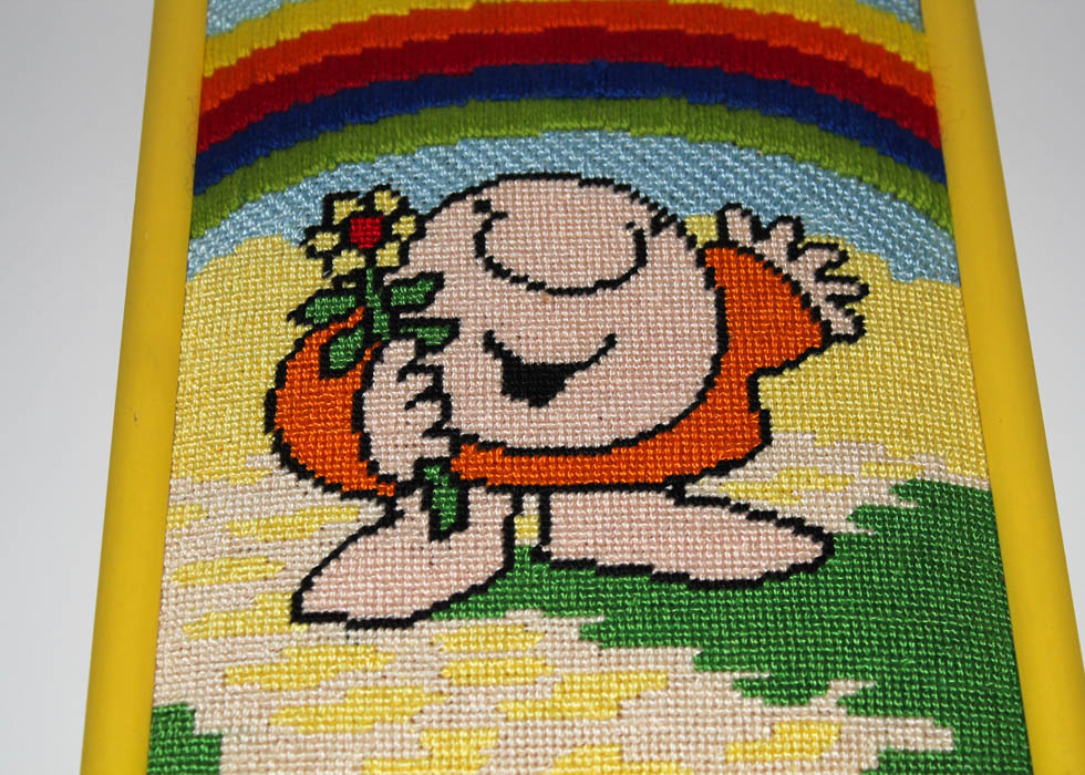 Two Vintage Framed Needlepoint Panels