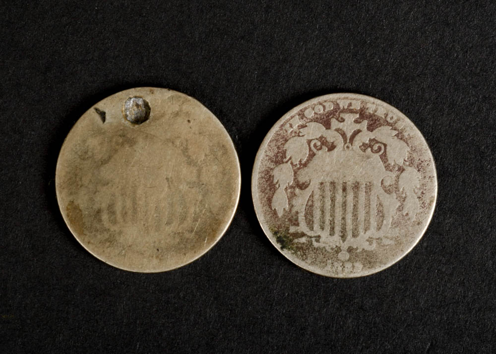 Pair of Shield Nickels
