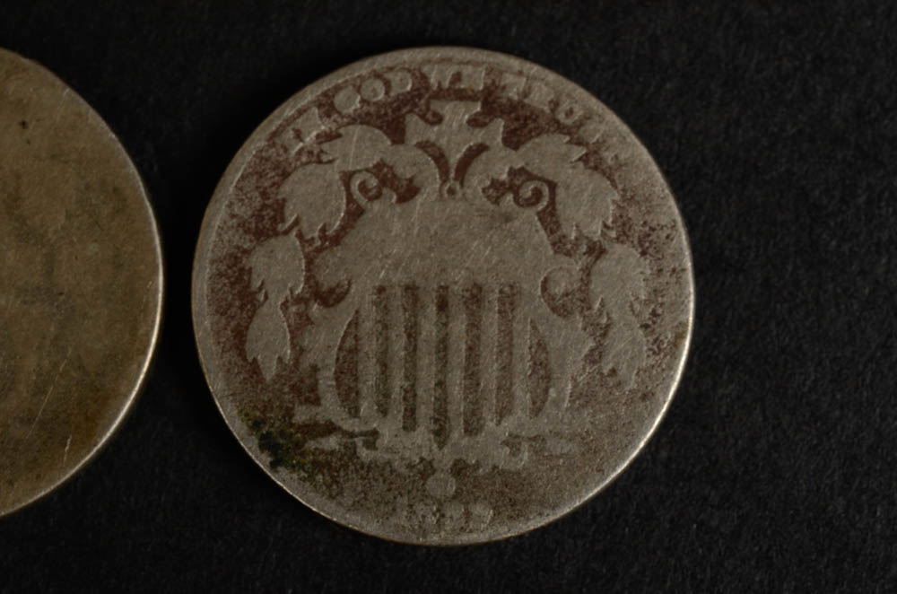 Pair of Shield Nickels