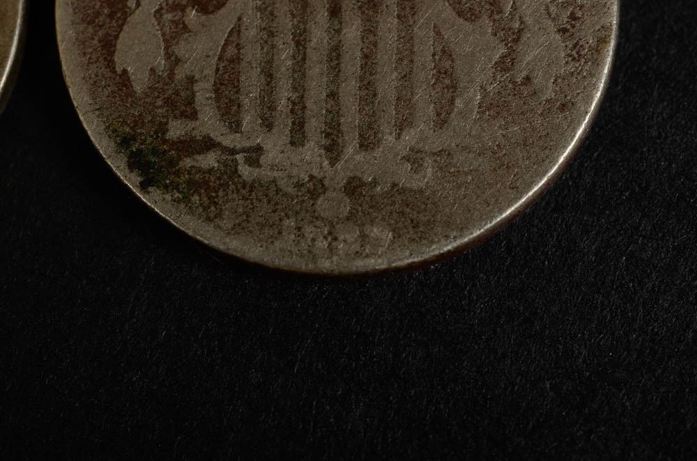 Pair of Shield Nickels