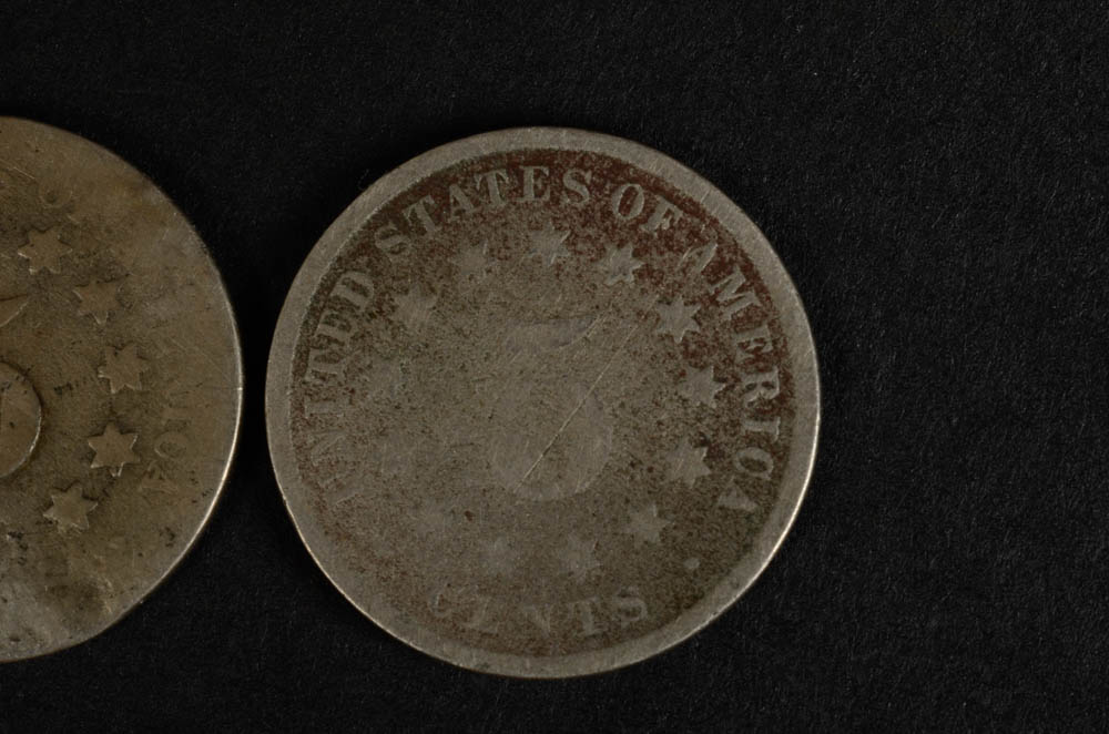 Pair of Shield Nickels