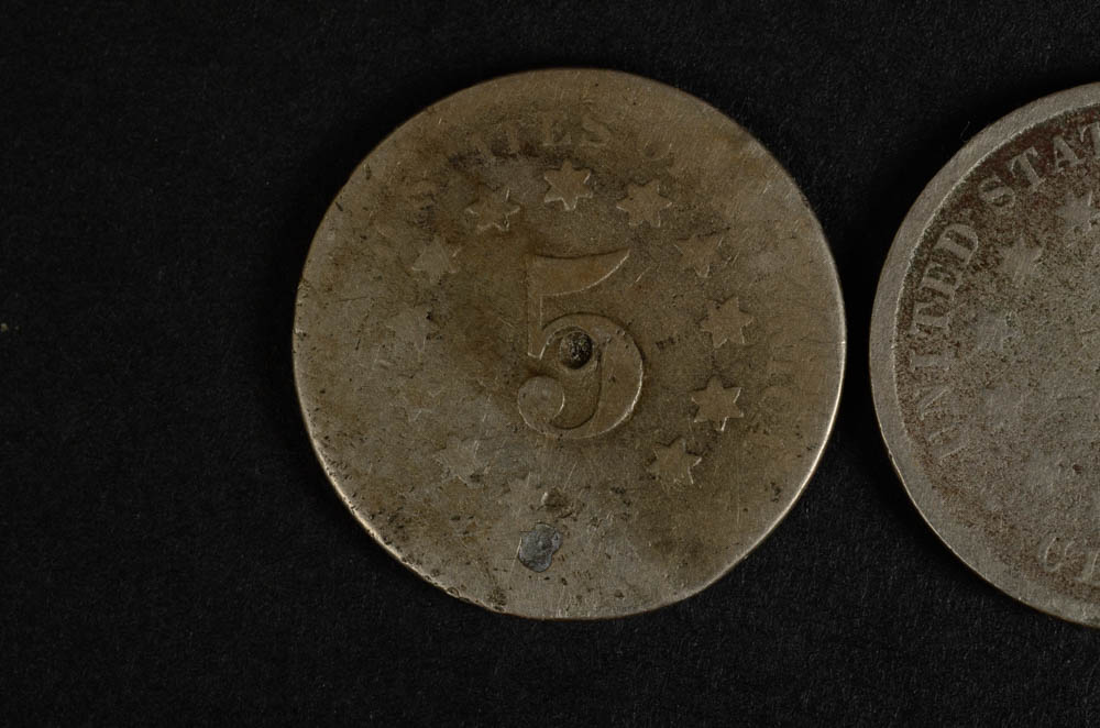 Pair of Shield Nickels