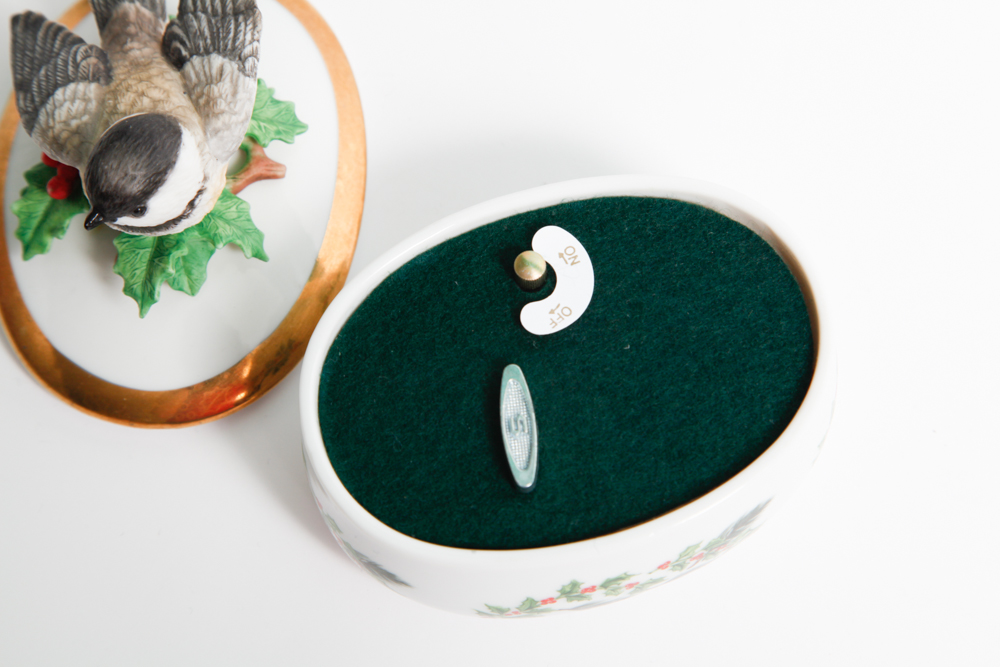 Decorative Lenox Fine Porcelain Music Boxes