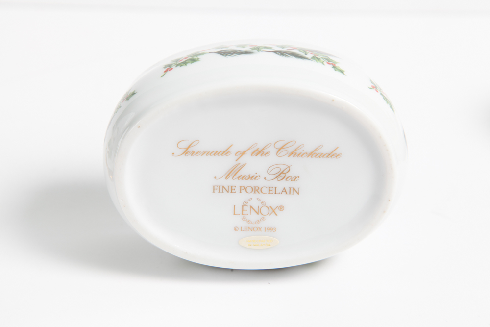 Decorative Lenox Fine Porcelain Music Boxes