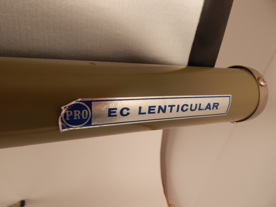 Vintage Knox Lenticular Movie Projection Screen