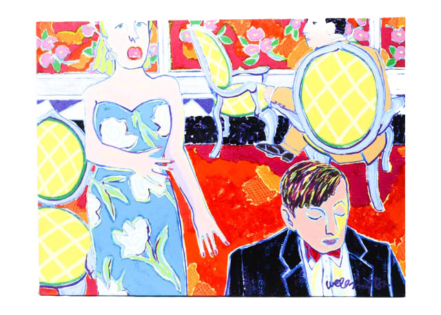 "High C" Original Acrylic on Canvas by Sara Wellington Dodge