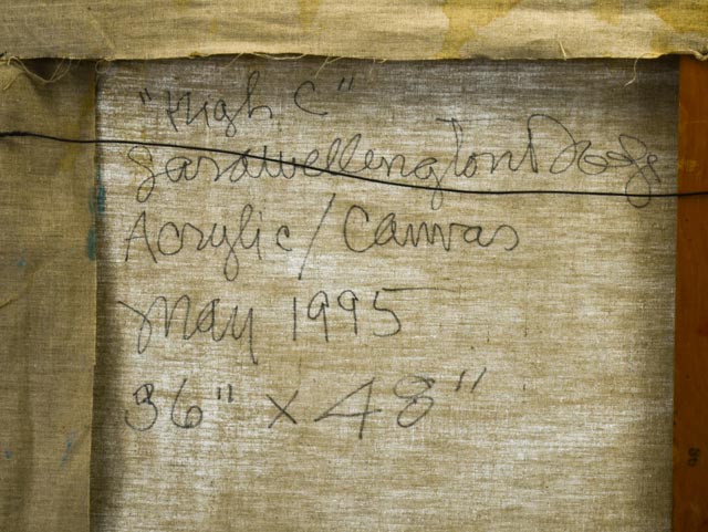 "High C" Original Acrylic on Canvas by Sara Wellington Dodge