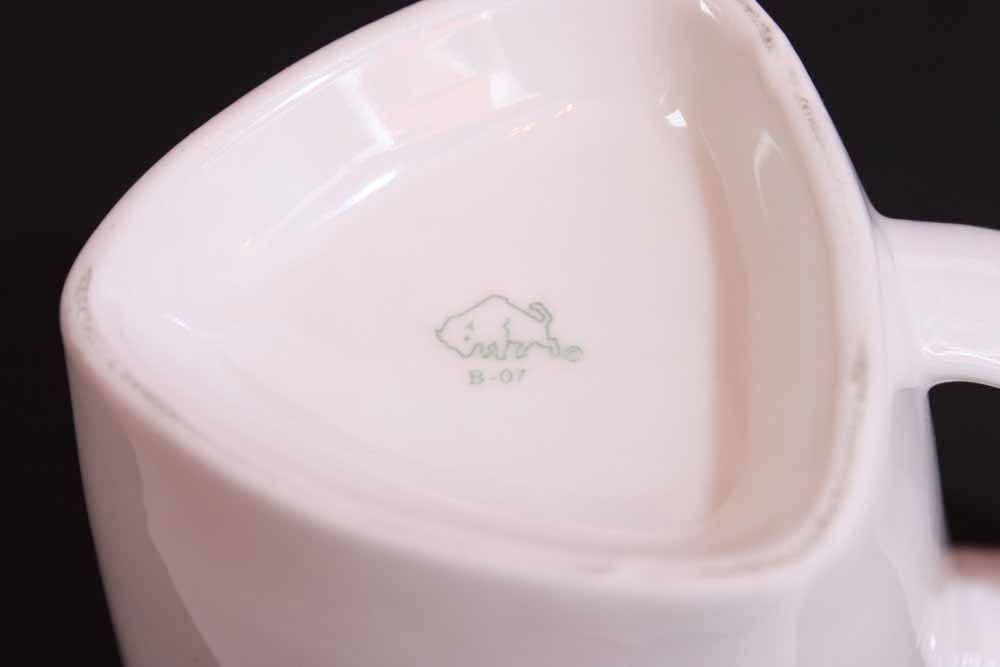 Set of Three Vintage Buffalo China Heavy Restaurant Ware Mugs