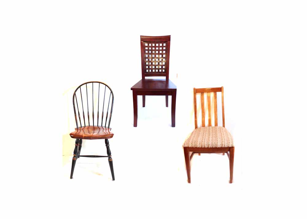 Trio of Eclectic Chairs